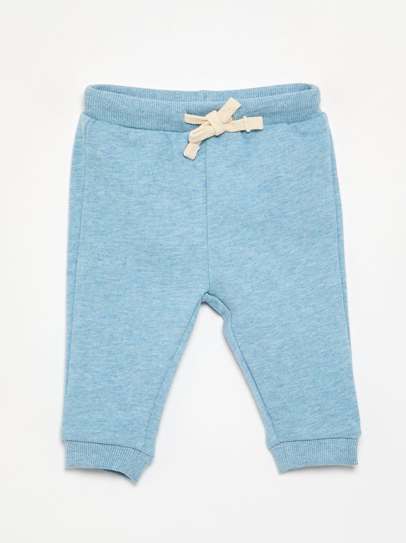 Pack de 3 calças de jogging em French Terry Azul - Kiabi