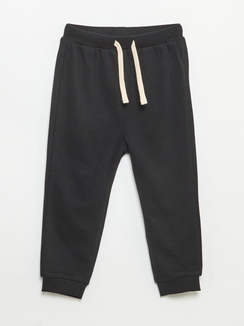 Pack de 3 calças de jogging em French Terry Preto - Kiabi