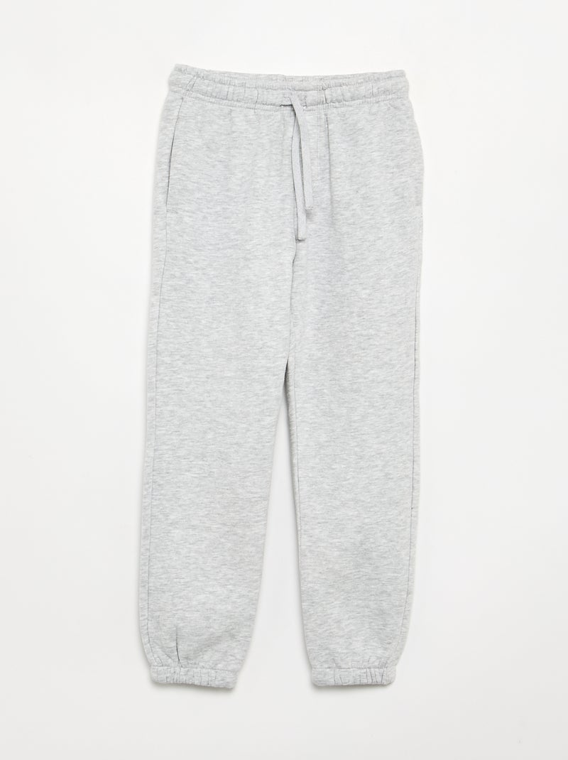Pack de 3 Calças de jogging lisas Cinza - Kiabi