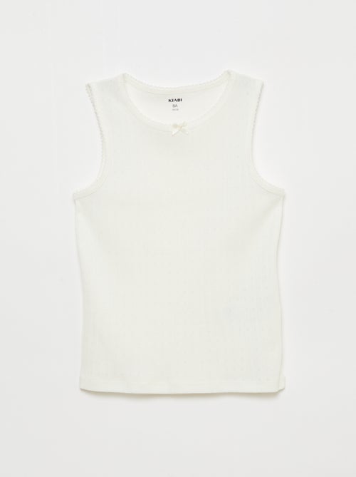 Pack de 3 camisolas de alças em malha piqué - Kiabi