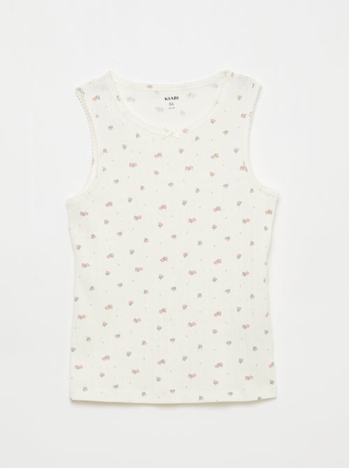 Pack de 3 camisolas de alças em malha piqué - Kiabi