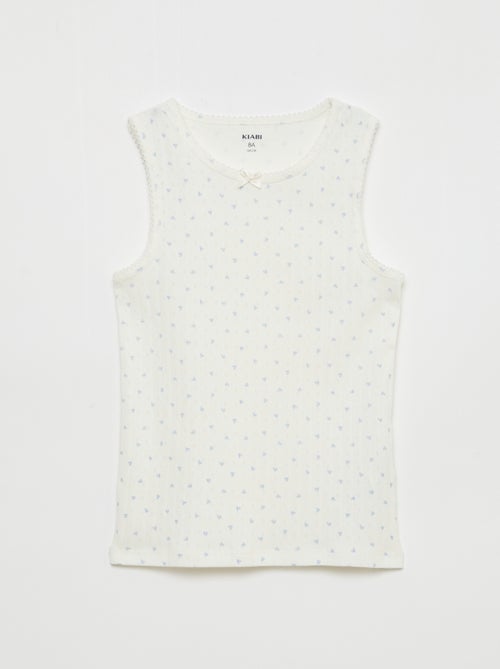 Pack de 3 camisolas de alças em malha piqué - Kiabi