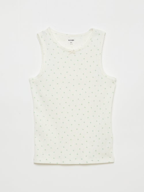 Pack de 3 camisolas de alças em malha piqué - Kiabi