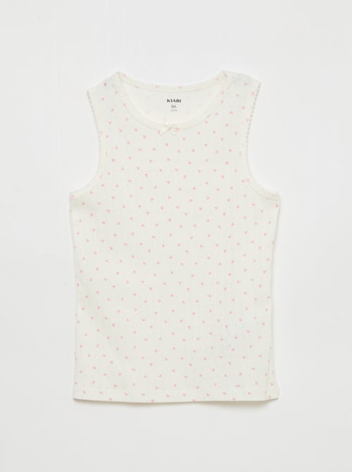 Pack de 3 camisolas de alças em malha piqué - Kiabi