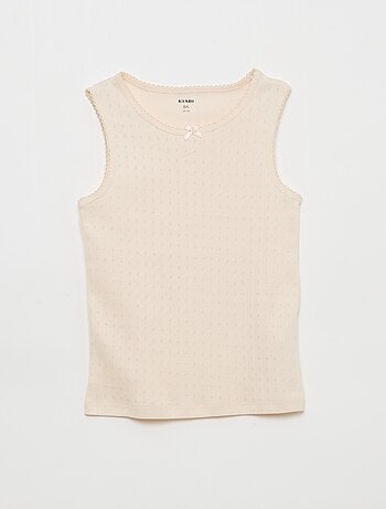 Pack de 3 camisolas de alças em malha piqué