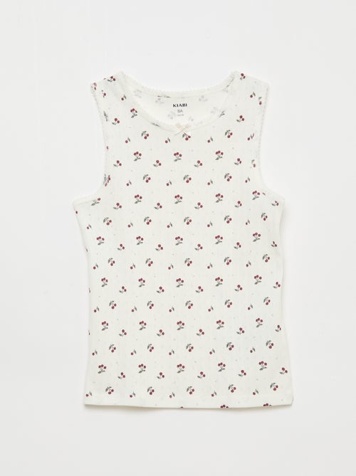 Pack de 3 camisolas de alças em malha piqué - Kiabi