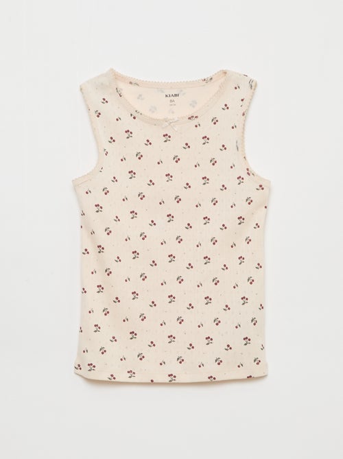 Pack de 3 camisolas de alças em malha piqué - Kiabi