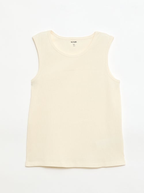 Pack de 3 camisolas interiores caneladas - Kiabi