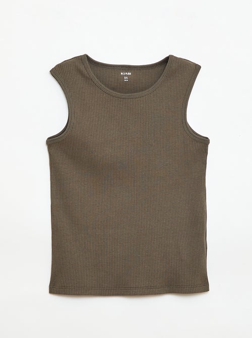 Pack de 3 camisolas interiores caneladas - Kiabi