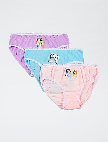 Pack de 3 cuecas 'Bluey' em algodão