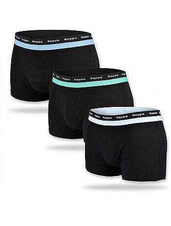Pack de 3 Cuecas Boxer Homem KAPPA Algodão Cinto Elástico
