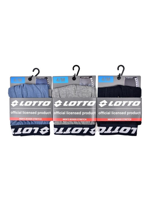 Pack de 3 cuecas boxer homem LOTTO - Kiabi