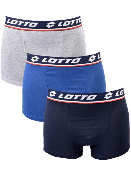 Pack de 3 cuecas boxer homem LOTTO - Kiabi Pack de 3 cuecas boxer homem LOTTO - Kiabi