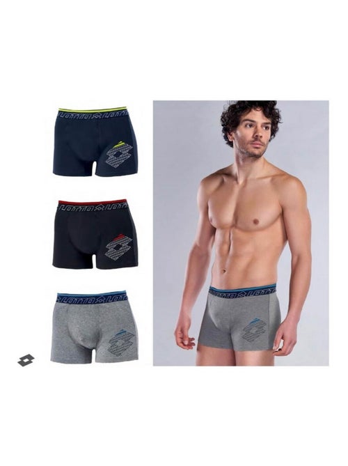 Pack de 3 cuecas boxer homem LOTTO - Kiabi