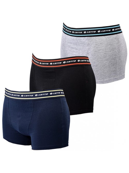 Pack de 3 cuecas boxer homem LOTTO - Kiabi Pack de 3 cuecas boxer homem LOTTO - Kiabi