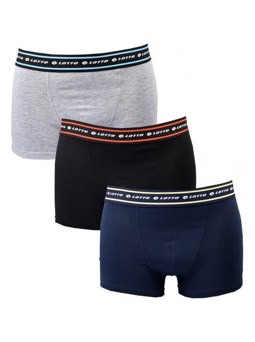 Pack de 3 cuecas boxer homem LOTTO - Kiabi Pack de 3 cuecas boxer homem LOTTO - Kiabi