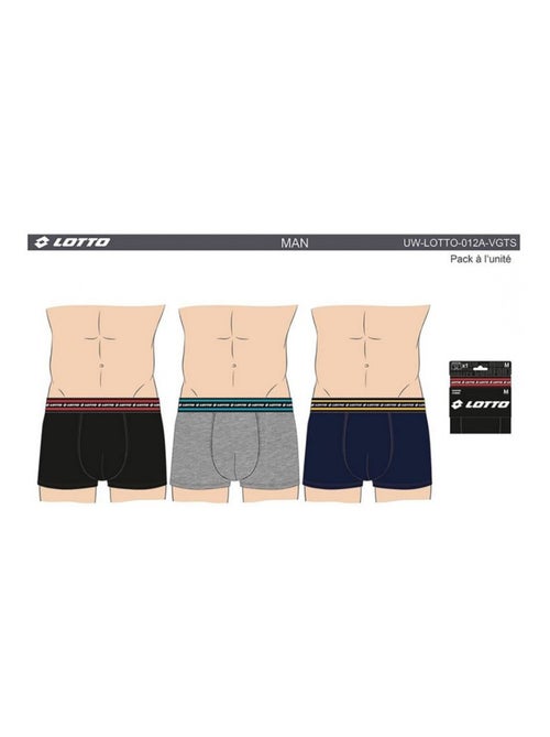 Pack de 3 cuecas boxer homem LOTTO - Kiabi Pack de 3 cuecas boxer homem LOTTO - Kiabi
