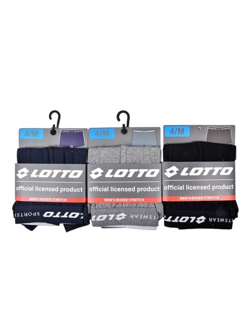 Pack de 3 cuecas boxer homem LOTTO - Kiabi