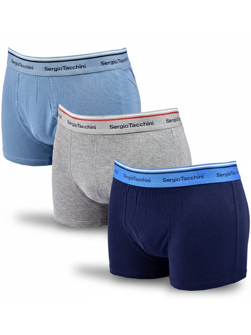 Pack de 3 Cuecas Boxer Homem SERGIO TACCHINI - Kiabi Pack de 3 Cuecas Boxer Homem SERGIO TACCHINI - Kiabi