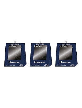 Pack de 3 cuecas boxer homem sergio tacchini
