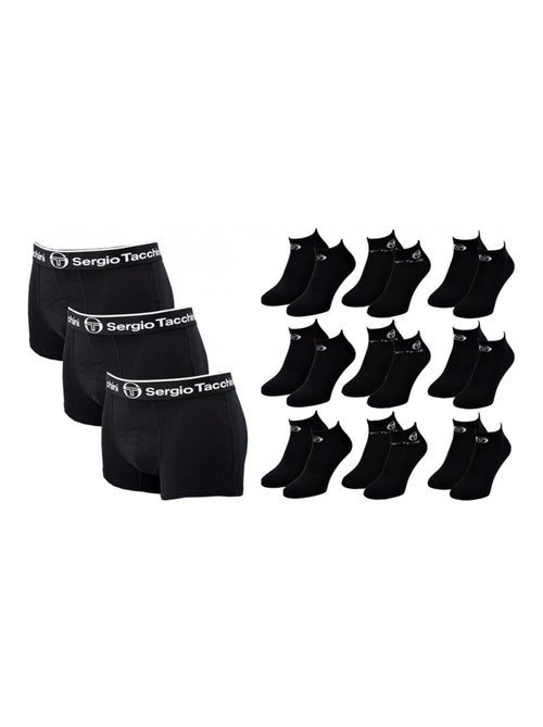 Pack de 3 cuecas boxer homem sergio tacchini - Kiabi Pack de 3 cuecas boxer homem sergio tacchini - Kiabi