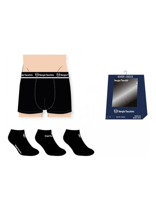 Pack de 3 cuecas boxer homem sergio tacchini - Kiabi Pack de 3 cuecas boxer homem sergio tacchini - Kiabi