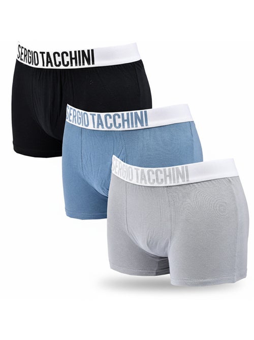 Pack de 3 Cuecas Boxer Homem SERGIO TACCHINI - Kiabi Pack de 3 Cuecas Boxer Homem SERGIO TACCHINI - Kiabi