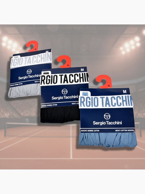 Pack de 3 Cuecas Boxer Homem SERGIO TACCHINI - Kiabi Pack de 3 Cuecas Boxer Homem SERGIO TACCHINI - Kiabi