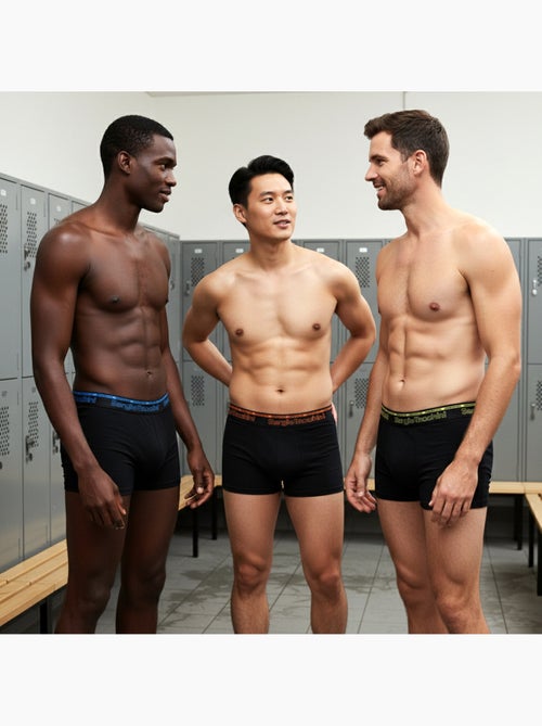 Pack de 3 Cuecas Boxer Homem SERGIO TACCHINI - Kiabi Pack de 3 Cuecas Boxer Homem SERGIO TACCHINI - Kiabi