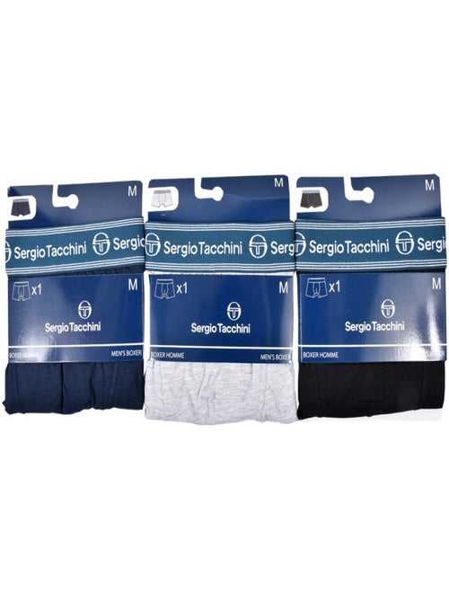 Pack de 3 Cuecas Boxer SERGIO TACCHINI - Kiabi Pack de 3 Cuecas Boxer SERGIO TACCHINI - Kiabi