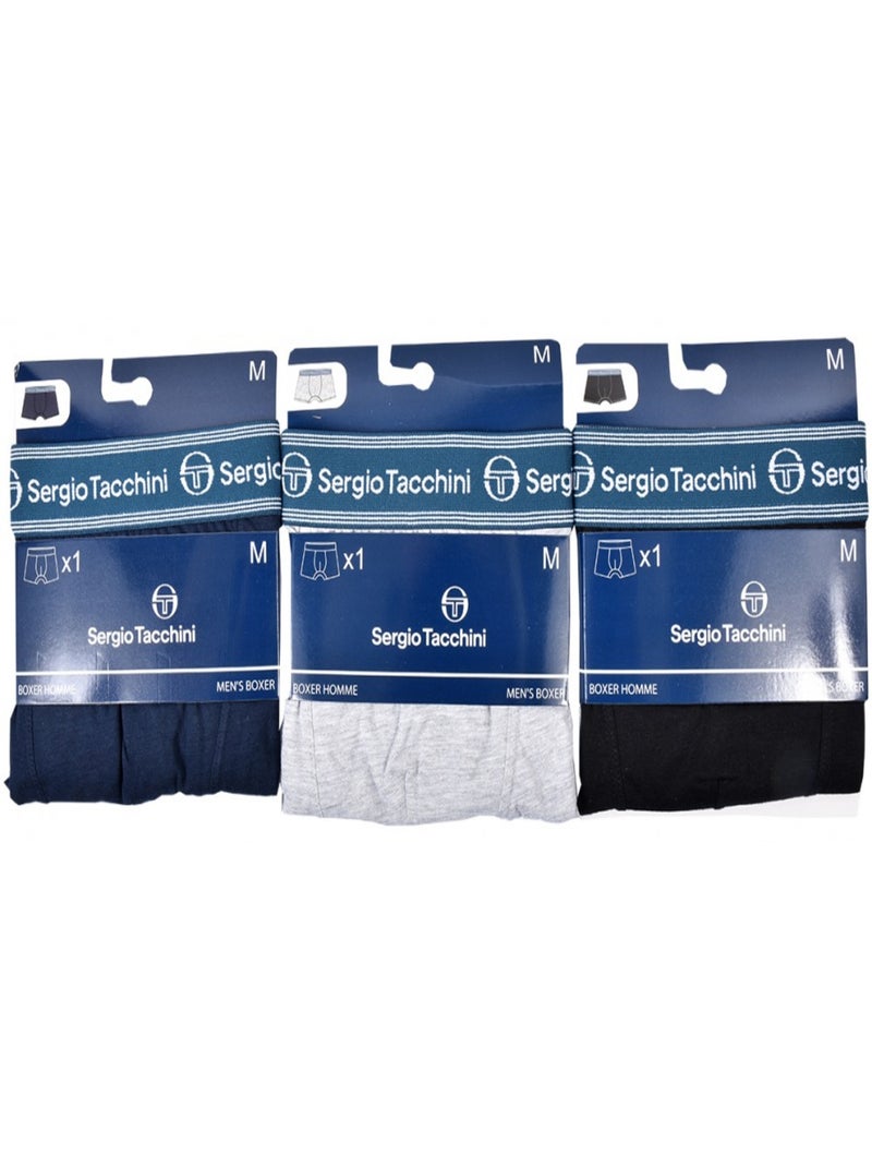 Pack de 3 Cuecas Boxer SERGIO TACCHINI Multicolorido - Kiabi
