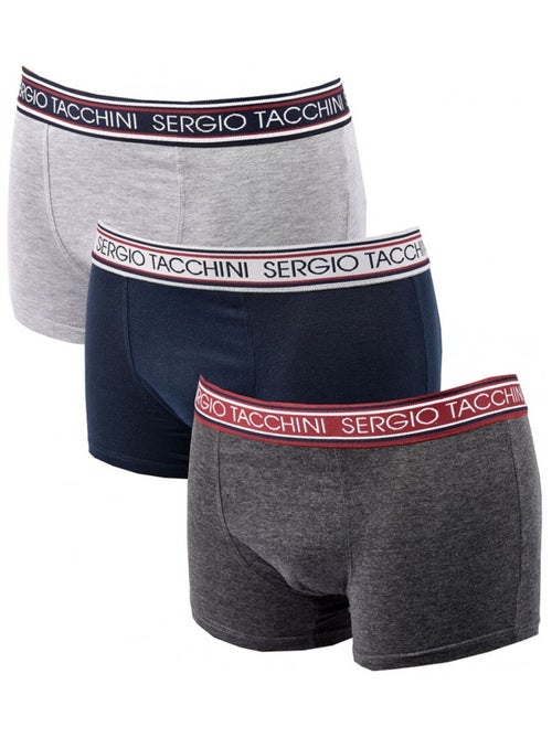 Pack de 3 Cuecas Boxer SERGIO TACCHINI - Kiabi Pack de 3 Cuecas Boxer SERGIO TACCHINI - Kiabi