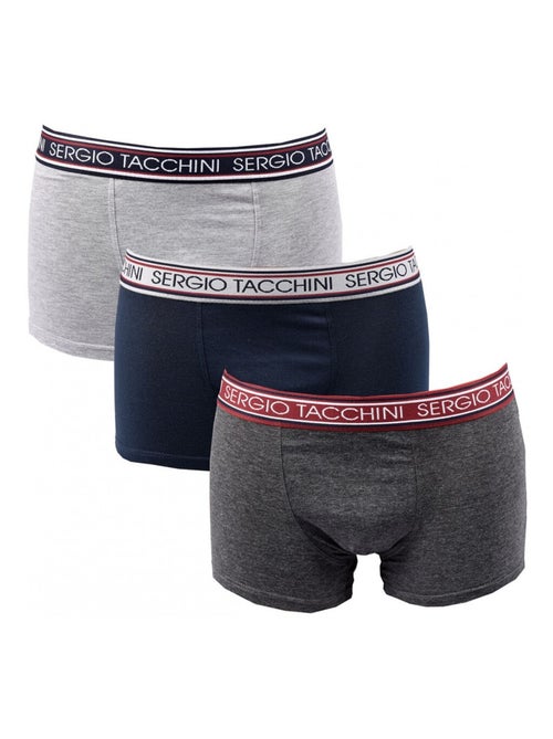 Pack de 3 Cuecas Boxer SERGIO TACCHINI - Kiabi Pack de 3 Cuecas Boxer SERGIO TACCHINI - Kiabi