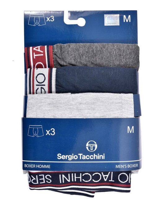 Pack de 3 Cuecas Boxer SERGIO TACCHINI - Kiabi Pack de 3 Cuecas Boxer SERGIO TACCHINI - Kiabi