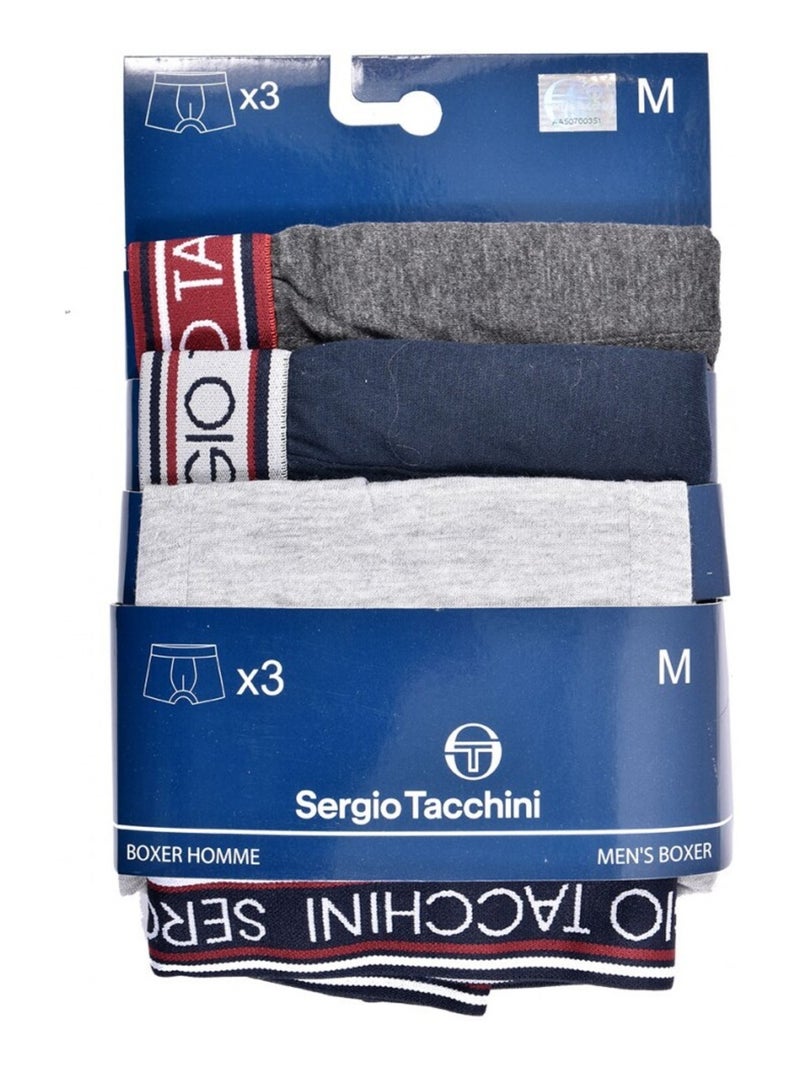 Pack de 3 Cuecas Boxer SERGIO TACCHINI Multicolorido - Kiabi