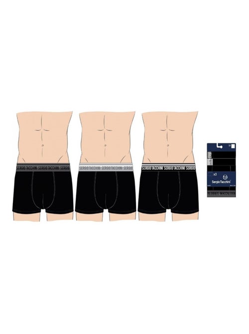 Pack de 3 Cuecas Boxer SERGIO TACCHINI - Kiabi Pack de 3 Cuecas Boxer SERGIO TACCHINI - Kiabi