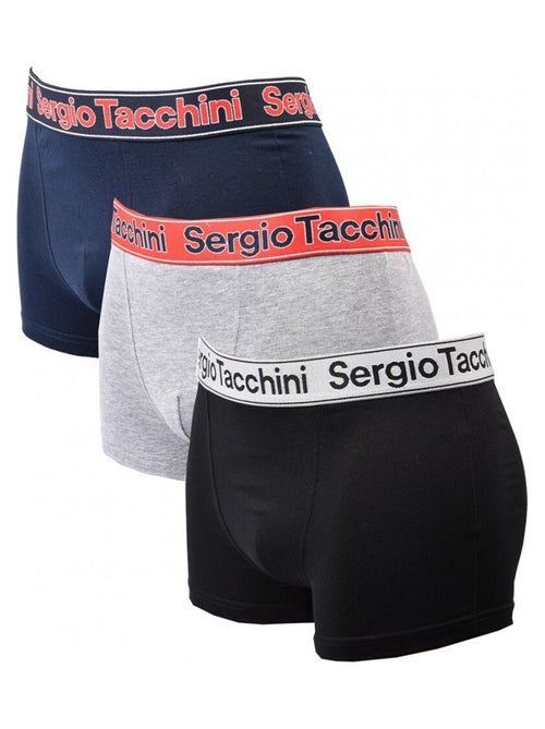 Pack de 3 Cuecas Boxer SERGIO TACCHINI - Kiabi Pack de 3 Cuecas Boxer SERGIO TACCHINI - Kiabi