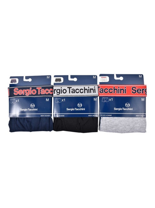 Pack de 3 Cuecas Boxer SERGIO TACCHINI - Kiabi Pack de 3 Cuecas Boxer SERGIO TACCHINI - Kiabi