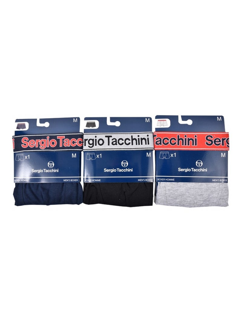 Pack de 3 Cuecas Boxer SERGIO TACCHINI Multicolorido - Kiabi