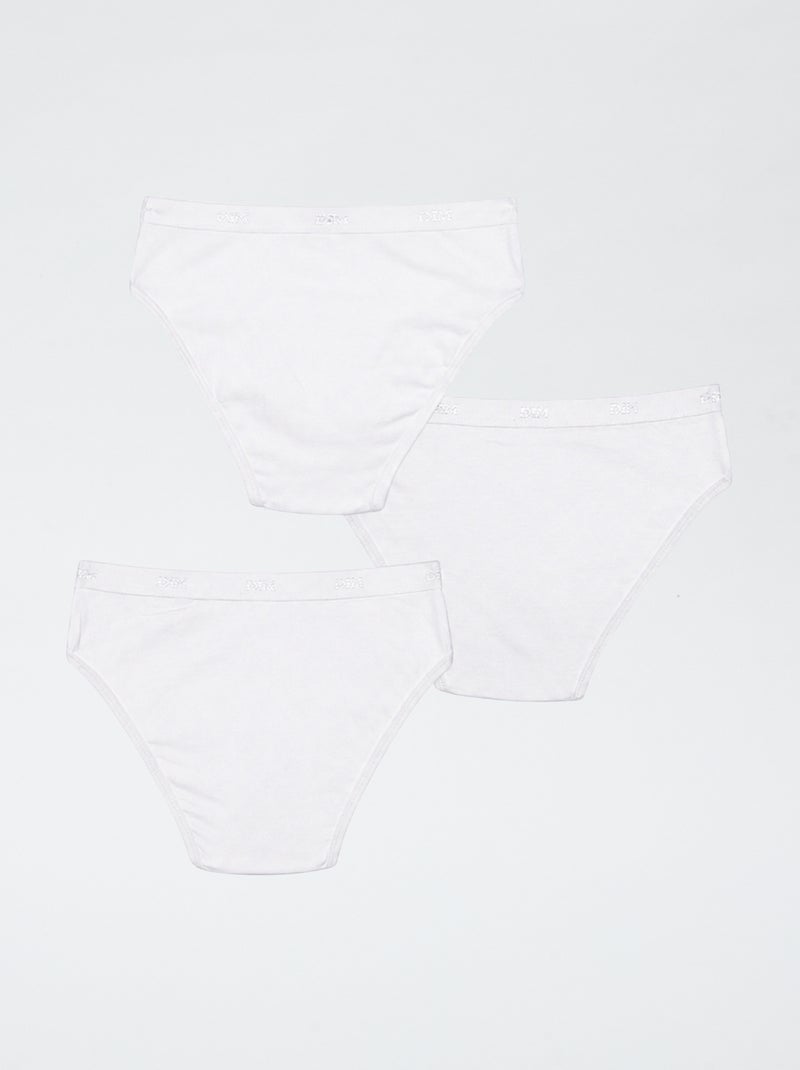 Pack de 3 cuecas Branco - Kiabi