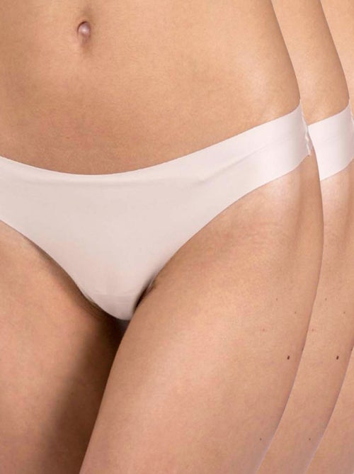Pack de 3 cuecas brasileiras microfibra mulher - Kiabi Pack de 3 cuecas brasileiras microfibra mulher - Kiabi