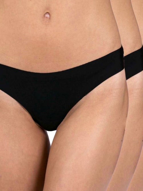 Pack de 3 cuecas brasileiras microfibra mulher - Kiabi Pack de 3 cuecas brasileiras microfibra mulher - Kiabi