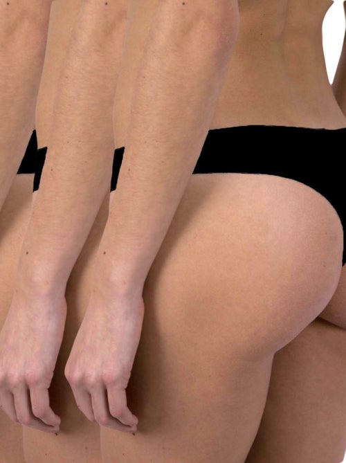 Pack de 3 cuecas brasileiras microfibra mulher - Kiabi Pack de 3 cuecas brasileiras microfibra mulher - Kiabi