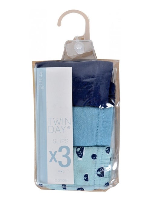 Pack de 3 cuecas criança TWINDAY algodão - Kiabi Pack de 3 cuecas criança TWINDAY algodão - Kiabi