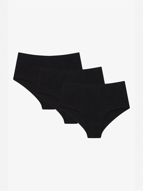 Pack de 3 cuecas de cintura alta penti - Kiabi