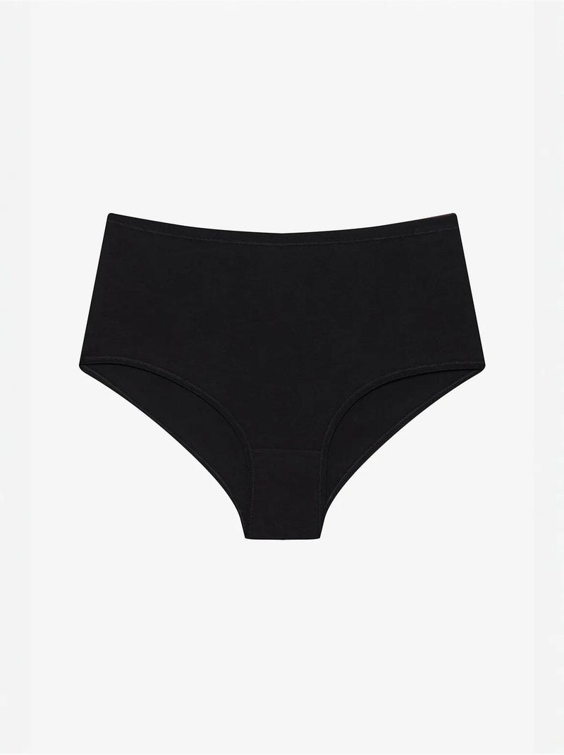 Pack de 3 cuecas de cintura alta penti Preto - Kiabi