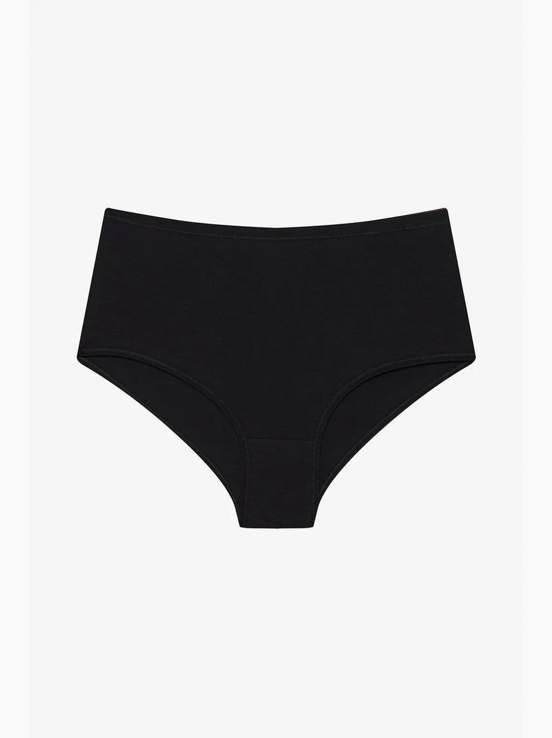 Pack de 3 cuecas de cintura alta penti Preto - Kiabi