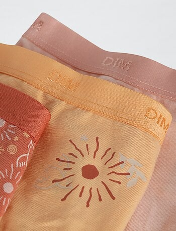 Pack de 3 cuecas 'DIM' em algodão liso