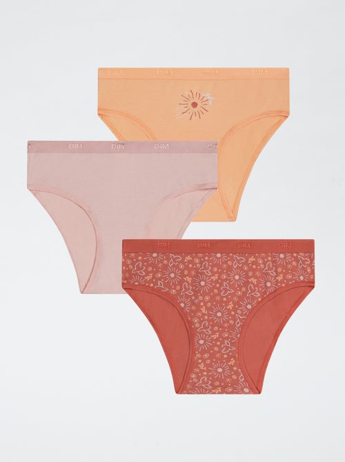 Pack de 3 cuecas 'DIM' em algodão liso - Kiabi