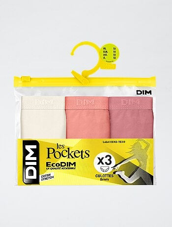 Pack de 3 cuecas 'DIM' lisas